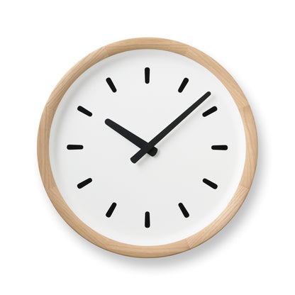 Lemnos basin line（ベイスン ライン）ナチュラル 壁掛け時計 PIL23-05 NT