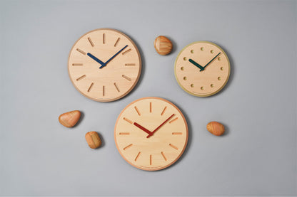 Lemnos Paper-Wood CLOCK（ペーパーウッド クロック）ネイビー・line 掛け時計  DRL19-06 NV