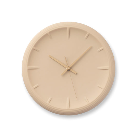 Lemnos RELIEF（レリーフ）ベージュ 掛け時計 RF22-06 BG