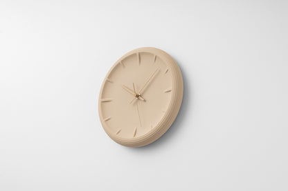 Lemnos RELIEF（レリーフ）ベージュ 掛け時計 RF22-06 BG