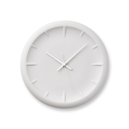 Lemnos RELIEF（レリーフ）ホワイト 掛け時計 RF22-06 WH