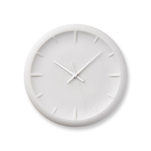 Lemnos RELIEF（レリーフ）ホワイト 掛け時計 RF22-06 WH
