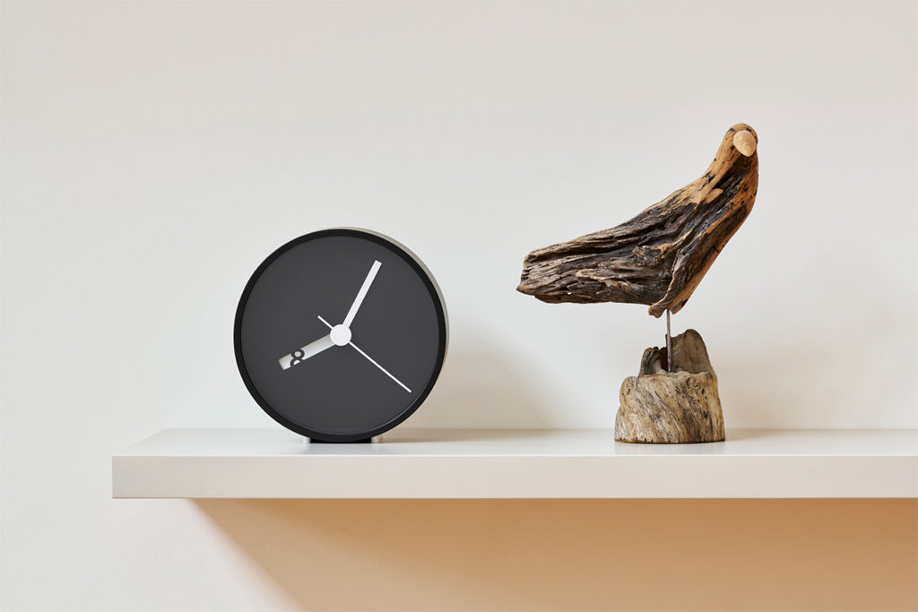 Lemnos Extra Normal Clock（エクストラノーマル クロック）ブラック 掛け置き兼用 RM24-07 BK