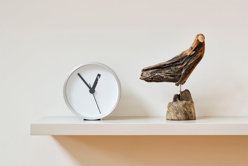 Lemnos Extra Normal Clock（エクストラノーマル クロック）ホワイト 掛け置き兼用 RM24-07 WH
