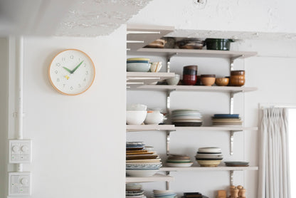 Lemnos とまり木の時計 モンキチョウ 掛け時計  SUR18-16 MONKI