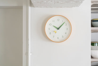 Lemnos とまり木の時計 モンキチョウ 掛け時計  SUR18-16 MONKI