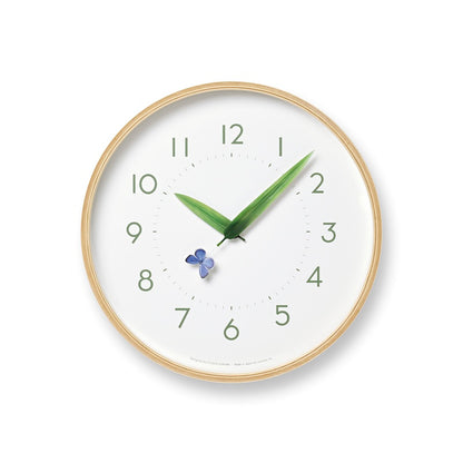 Lemnos とまり木の時計 ルリシジミ 掛け時計  SUR18-16 RURI