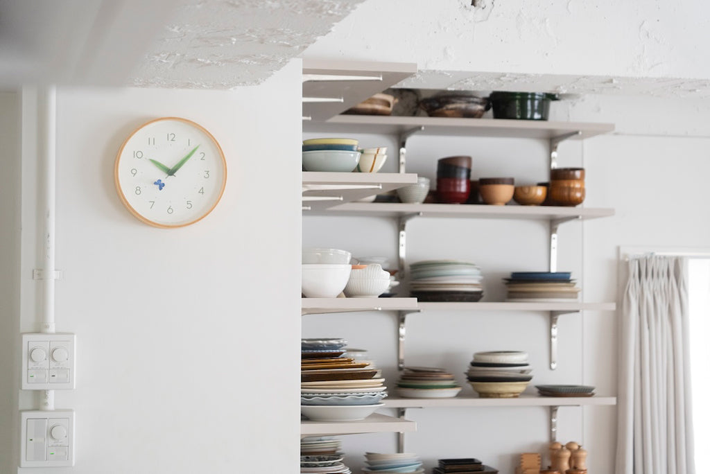 Lemnos とまり木の時計 ルリシジミ 掛け時計  SUR18-16 RURI