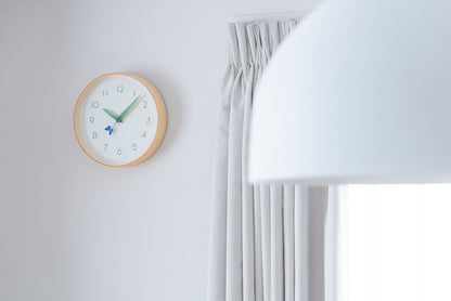 Lemnos とまり木の時計 ルリシジミ 掛け時計  SUR18-16 RURI