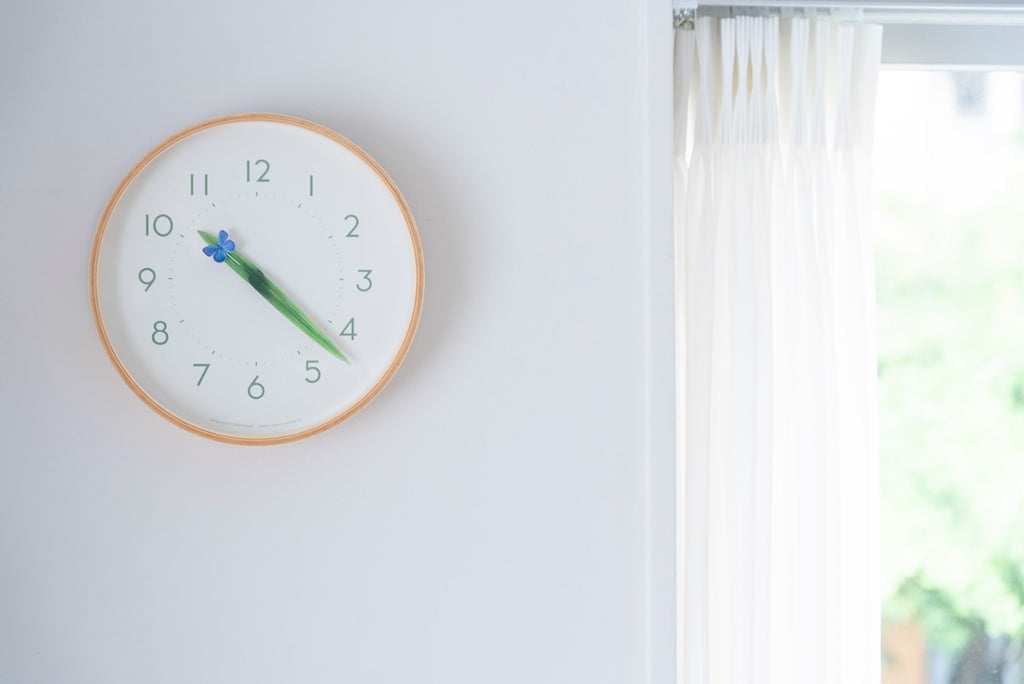 Lemnos とまり木の時計 ルリシジミ 掛け時計  SUR18-16 RURI