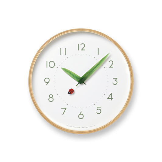 Lemnos とまり木の時計 てんとう虫 掛け時計  SUR18-16 TENTO