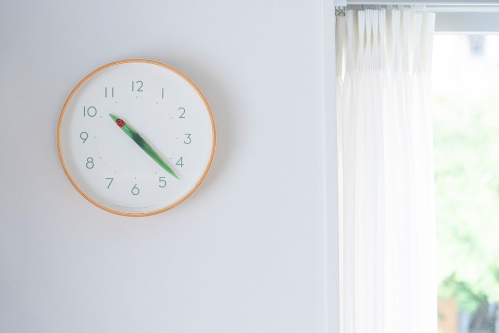 Lemnos とまり木の時計 てんとう虫 掛け時計  SUR18-16 TENTO