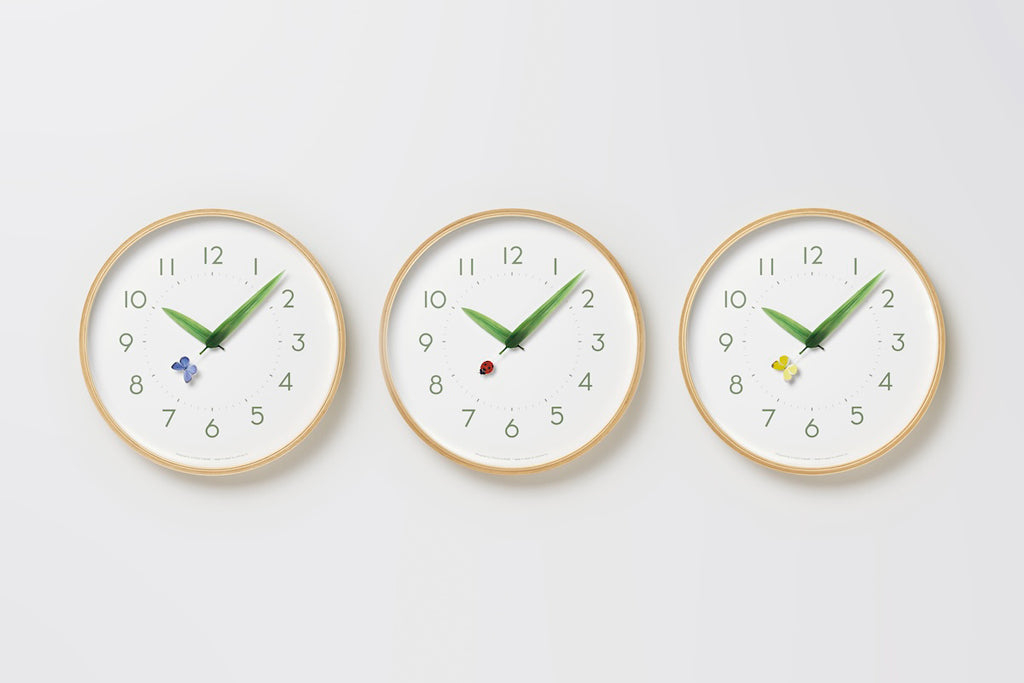 Lemnos とまり木の時計 ルリシジミ 掛け時計  SUR18-16 RURI