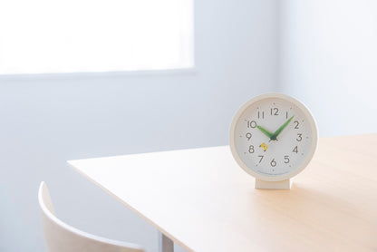 Lemnos とまり木の時計 mini モンキチョウ 掛け置き兼用  SUR20-06 MONKI