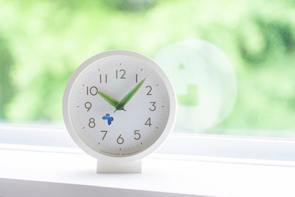 Lemnos とまり木の時計 mini ルリシジミ 掛け置き兼用  SUR20-06 RURI