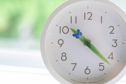 Lemnos とまり木の時計 mini ルリシジミ 掛け置き兼用  SUR20-06 RURI