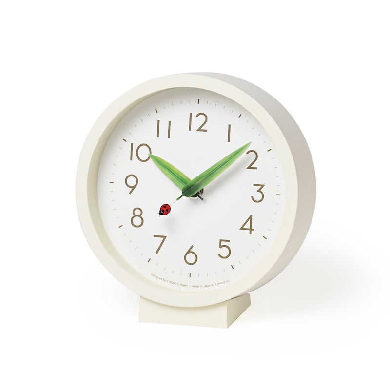 Lemnos とまり木の時計 mini てんとう虫 掛け置き兼用  SUR20-06 TENTO
