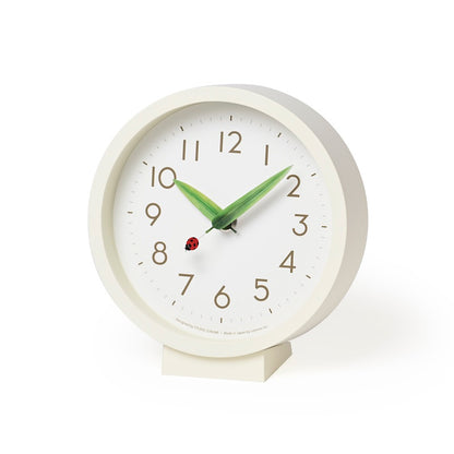 Lemnos とまり木の時計 mini てんとう虫 掛け置き兼用  SUR20-06 TENTO