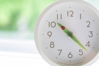 Lemnos とまり木の時計 mini てんとう虫 掛け置き兼用  SUR20-06 TENTO