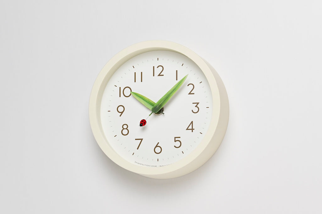 Lemnos とまり木の時計 mini てんとう虫 掛け置き兼用  SUR20-06 TENTO