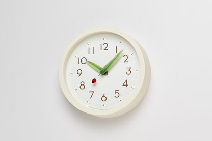 Lemnos とまり木の時計 mini てんとう虫 掛け置き兼用  SUR20-06 TENTO