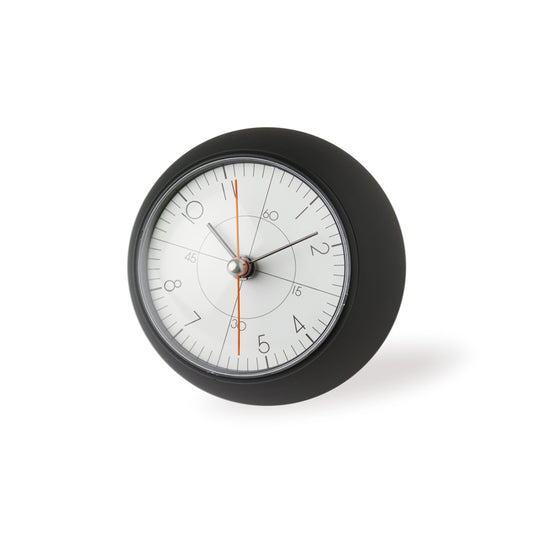 Lemnos earth clock less（アース クロック レス）ブラック/ホワイト 置き時計 TIL19-09