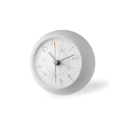 Lemnos earth clock less（アース クロック レス）ブラック/ホワイト 置き時計 TIL19-09
