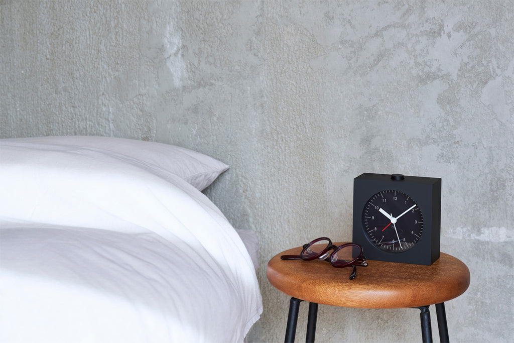 Lemnos City Pop L（シティポップ エル）ブラック 置き時計 YK22-05 BK