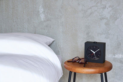 Lemnos City Pop L（シティポップ エル）ブラック 置き時計 YK22-05 BK