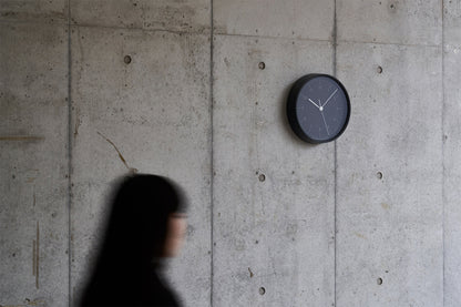 Lemnos City Pop （シティポップ）ブラック 壁掛け時計 YK23-03 BK