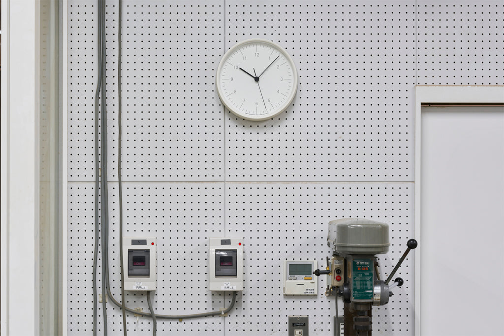 Lemnos City Pop （シティポップ）ホワイト 壁掛け時計 YK23-03 WH