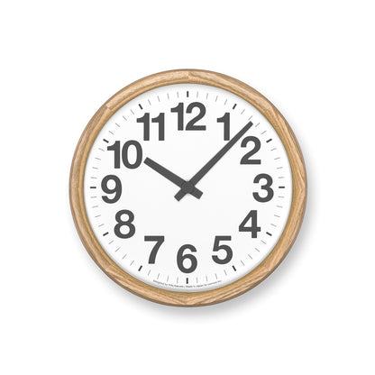 Lemnos Clock A OAK（クロック エー オーク）掛け時計 YK24-12