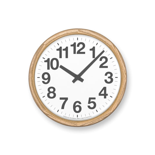 Lemnos Clock A OAK（クロック エー オーク）掛け時計 YK24-12
