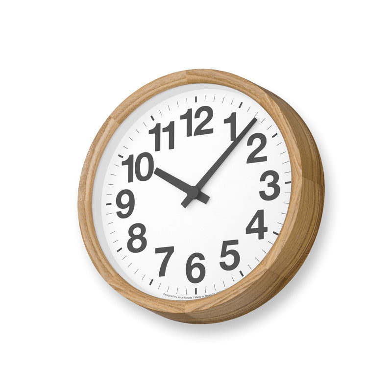 Lemnos Clock A OAK（クロック エー オーク）掛け時計 YK24-12