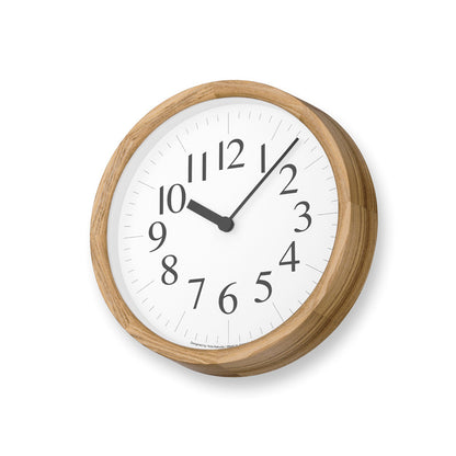Lemnos Clock B OAK（クロック ビー オーク）掛け時計 YK24-13