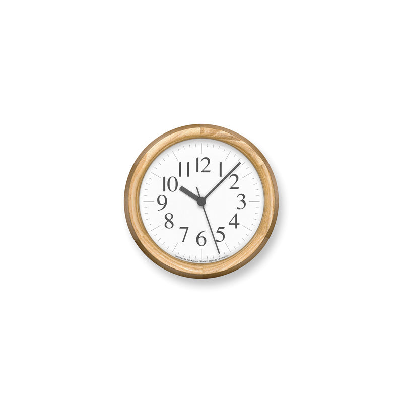 Lemnos Clock B Small OAK（クロック ビー スモール オーク）掛け時計 YK24-15