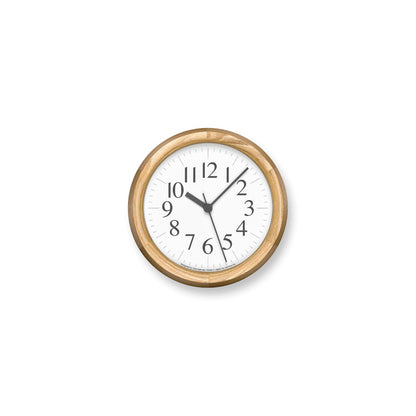 Lemnos Clock B Small OAK（クロック ビー スモール オーク）掛け時計 YK24-15