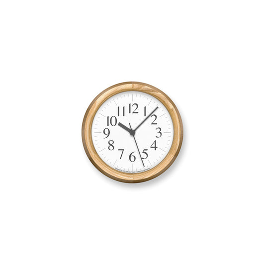 Lemnos Clock B Small OAK（クロック ビー スモール オーク）掛け時計 YK24-15