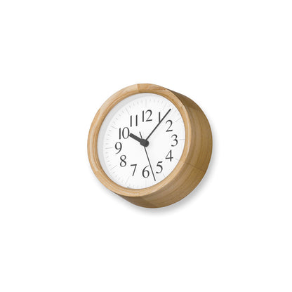 Lemnos Clock B Small OAK（クロック ビー スモール オーク）掛け時計 YK24-15