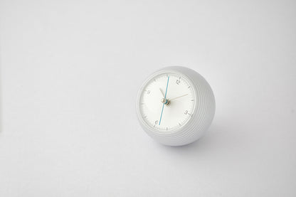 Lemnos earth clock（アース クロック）ブラック/ホワイト 置き時計 TIL16-10