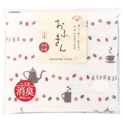 japanese style やわらかガーゼのふきん 日本製 泉州 抗菌防臭コットン使用 全8種  ループ付き