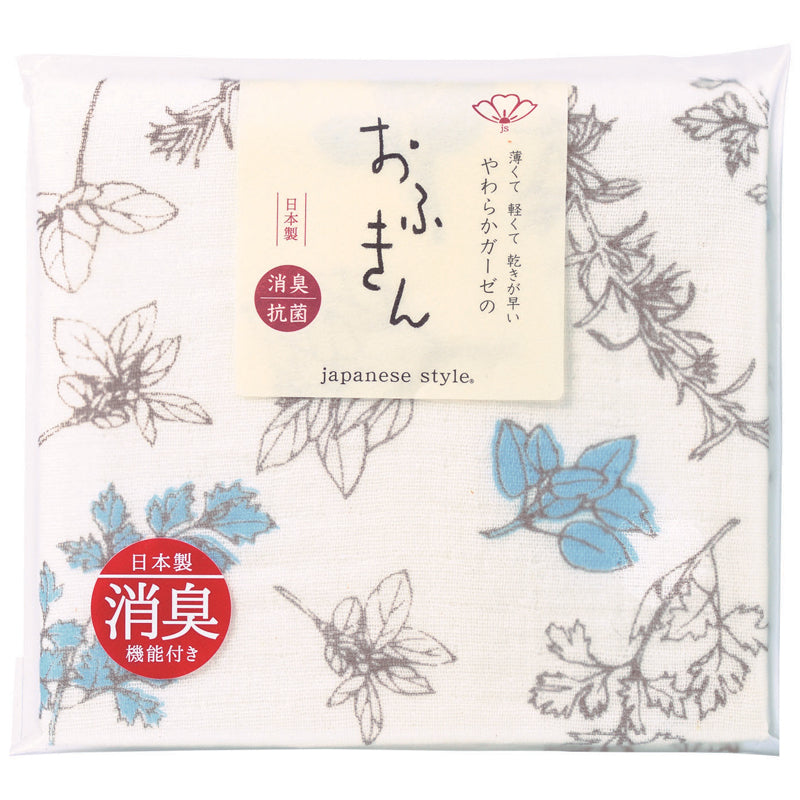 japanese style やわらかガーゼのふきん 日本製 泉州 抗菌防臭コットン使用 全8種  ループ付き