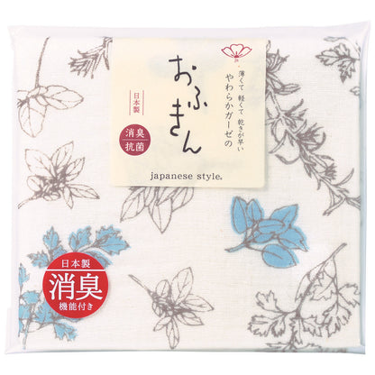 japanese style やわらかガーゼのふきん 日本製 泉州 抗菌防臭コットン使用 全8種  ループ付き