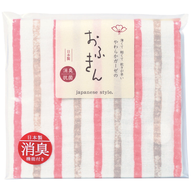 japanese style やわらかガーゼのふきん 日本製 泉州 抗菌防臭コットン使用 全8種  ループ付き