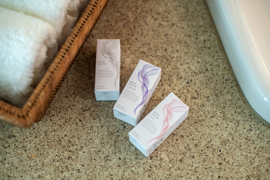 ブレンドエッセンシャルオイル パロサント / パロサント＆ラベンダー / パロサント＆ローズ ブレンド製油 10ml
