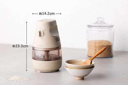 récolte（レコルト）コンパクト精米機 クリームホワイト