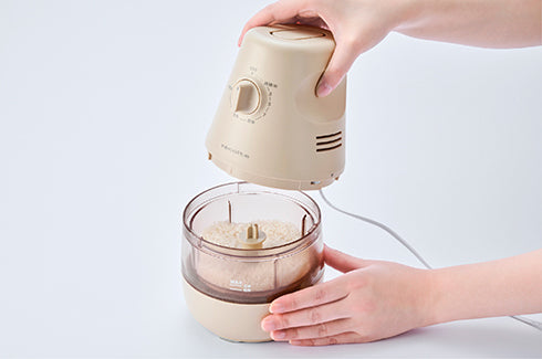 récolte（レコルト）コンパクト精米機 クリームホワイト