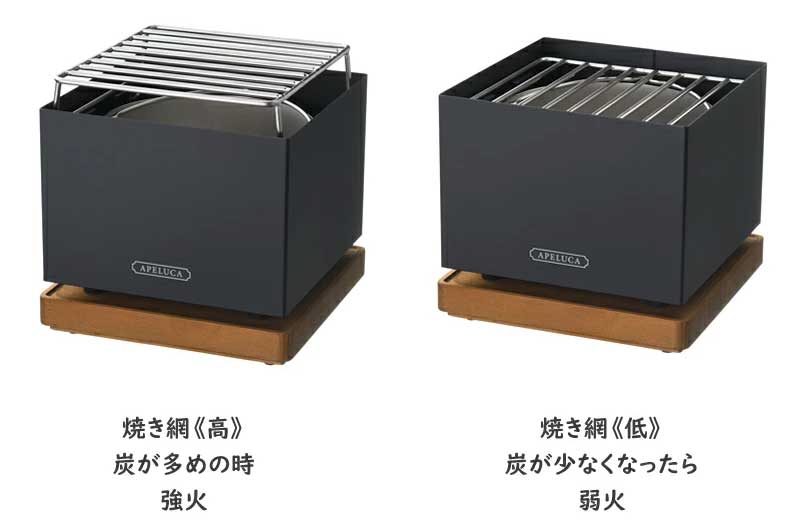 APELUCA（アペルカ）TABLE TOP GRILL（テーブルトップグリル）/ 卓上バーベキューコンロ AUX（オークス）