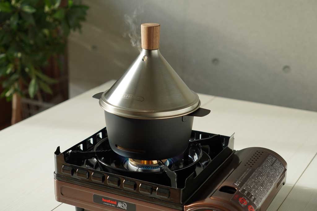 APELUCA（アペルカ）TABLE TOP SMOKER（テーブルトップスモーカー）/ 卓上燻製器《 チップ・ウッド・収納袋・レシピブック付き 》 燕三条産 AUX（オークス）