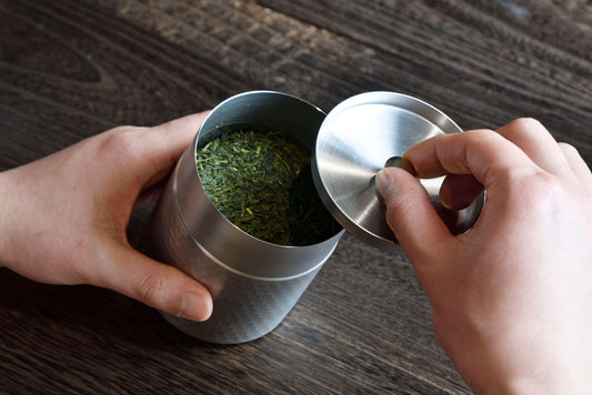 茶考具 茶筒 ステンレス製 日本製